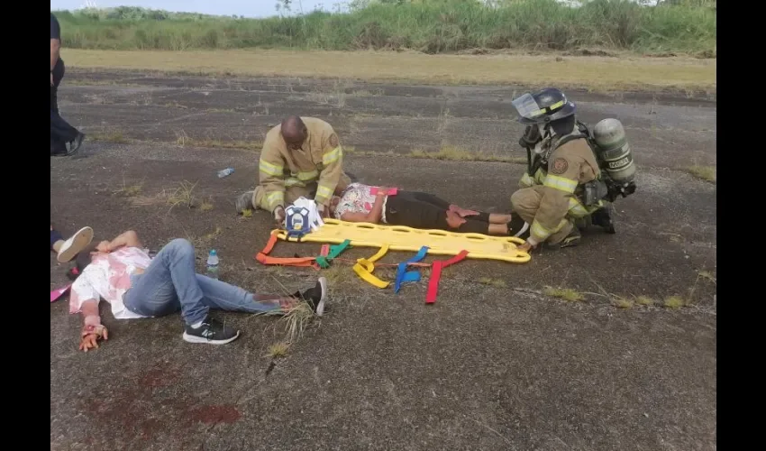 Mucha corredera en Colón, hubo simulacros simultáneos en varios